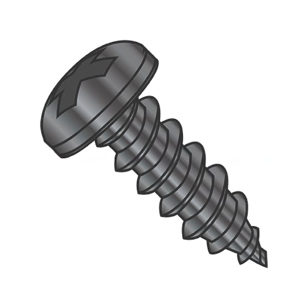 Usa Industrials Self-Drilling Screw, #8-18 x 2", Black Oxide Steel Pan Head Phillips Drive BULK-SCRW-14652 - main